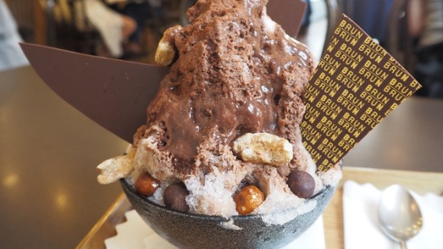 京都老舗チョコレート店の本気を感じる！大人のチョコレートかき氷
