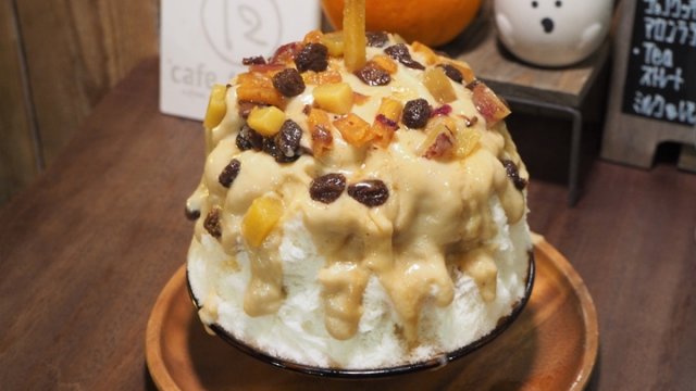 秋冬でも食べたくなる！大阪福島の隠れ家カフェのお芋＆かぼちゃのかき氷